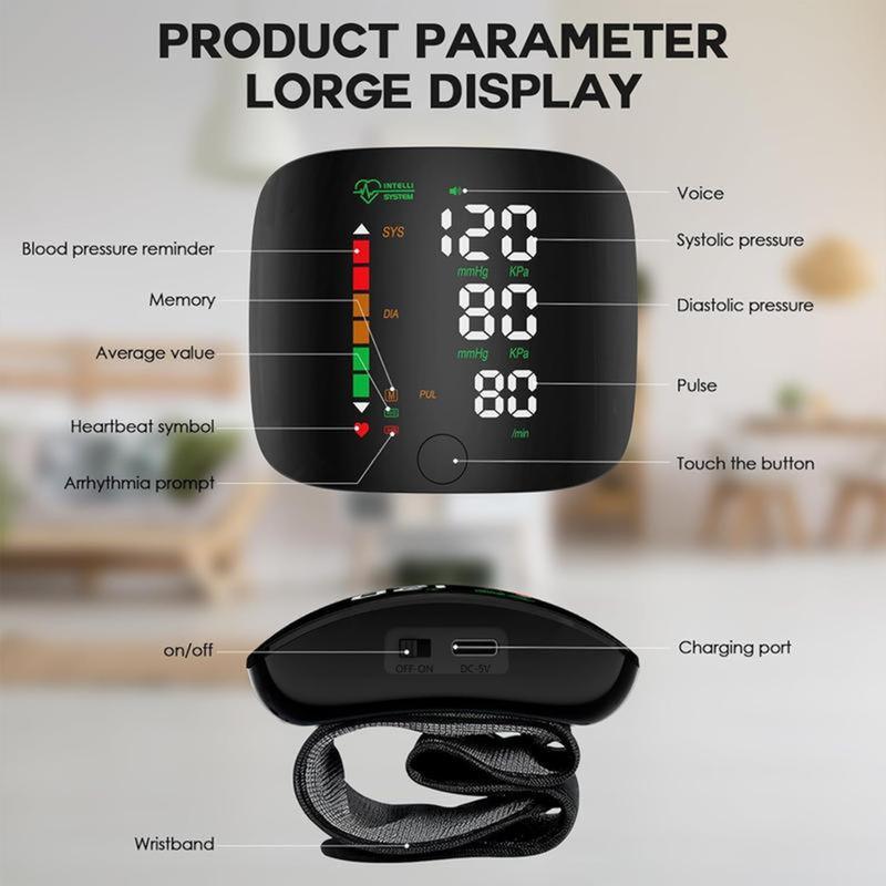 Tensiómetro de pulso digital – Ecrã LED tátil