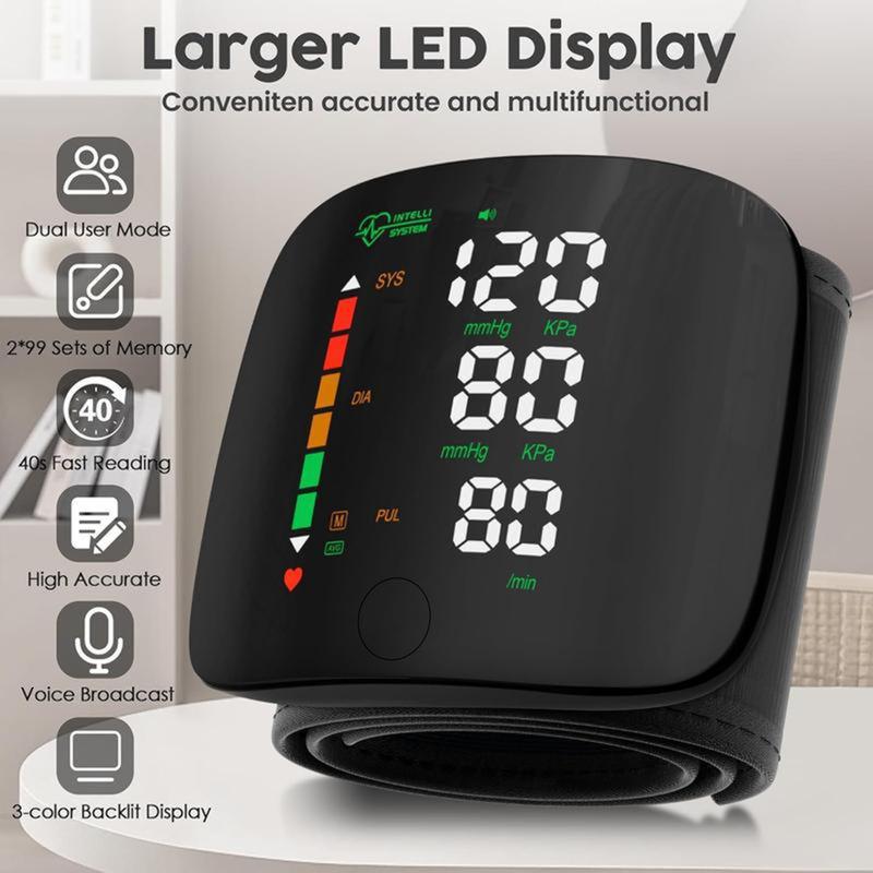 Tensiómetro de pulso digital – Ecrã LED tátil